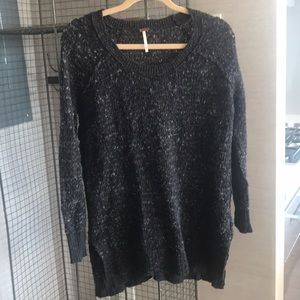 Free people black and gray soft sweater